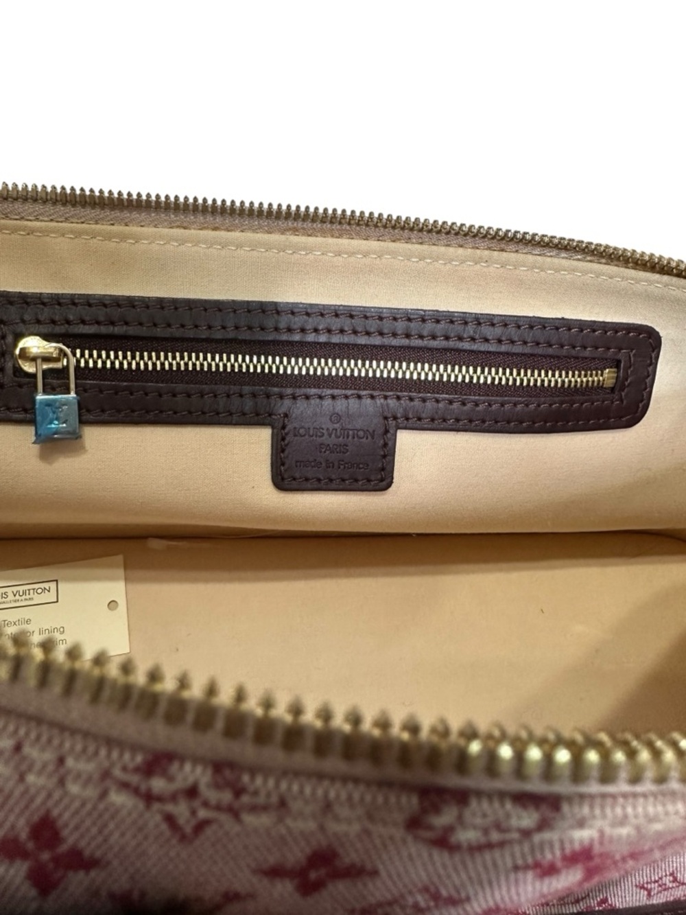 Louis Vuitton Pink and Burgundy Monogram Top-Handle Satchel - Picture 9 of 11